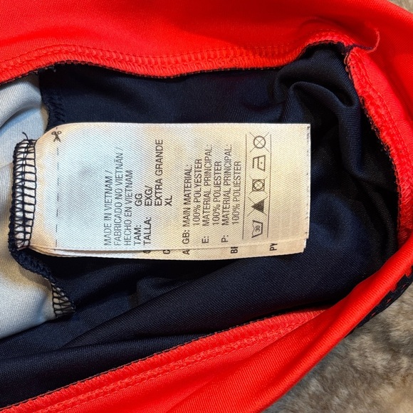 Adidas Navy Soccer Jersey with Yellow and Red Stripes - Picture 2 of 6